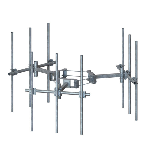 3 Sector, 3 Unit Monopole T-Arm Mount Assembly