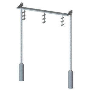 12” Ice Bridge Kit With Trapeze, Direct Burial 13’-4” Posts