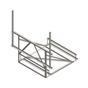 2 Unit Rooftop Sled Mount 10' face