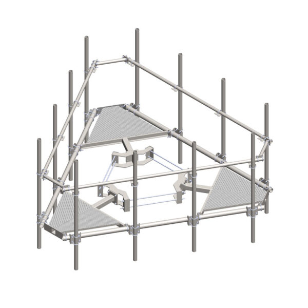 3 Sector, 4 Unit Monopole Platform Kit