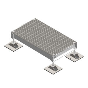 2.5’ X 4' Gravity Mount Generator Platform with Integrated Catch Pan