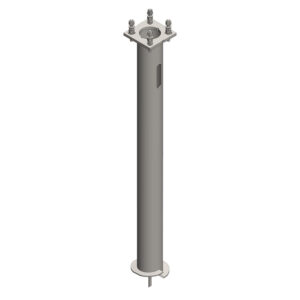 10” x 10 ft Helical Pier Foundation with 1.25” Gusseted Base Plate