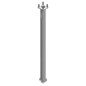 10” x 15 ft Helical Pier Foundation with 1.25” Gusseted Base Plate