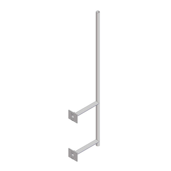 Wind Generator Mount for Solar Monopole