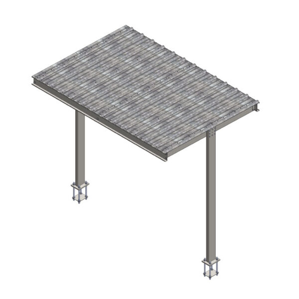 9' X 12' Concrete Mount Cabinet Canopy