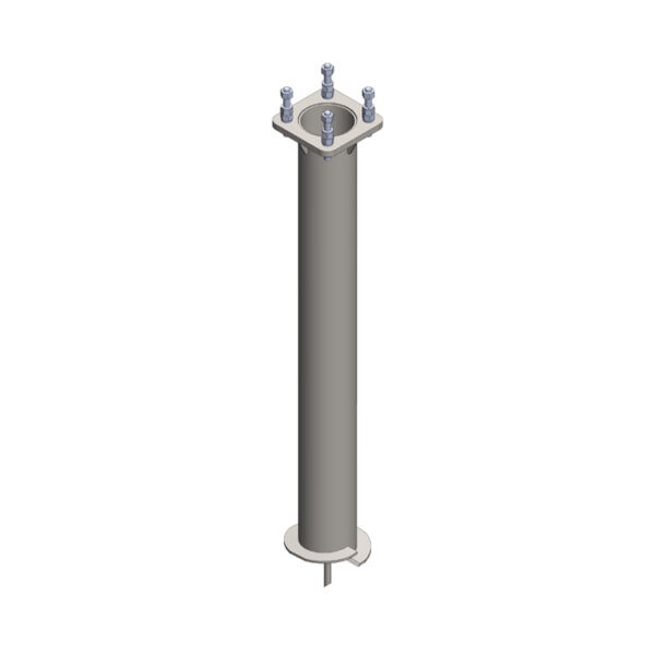 10” x 8 ft Helical Pier Foundation with 1.25” Gusseted Base Plate
