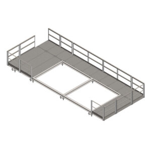 13.5’ X 32.5’ Elevated Platform with Walkway for 10’x20’ Hut