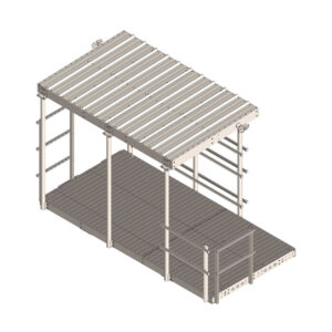 87'' X 180'' Bolt Together Platform With Canopy