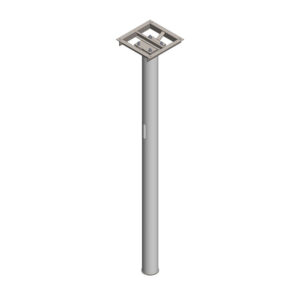 Cabinet Frame Platform with Buried Foundation