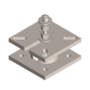 6" Pad Mount Extension, Single Stud