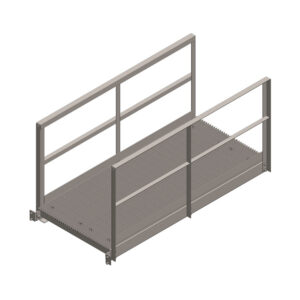 42'' x 96'' Walkway Ramp, Angle Railing