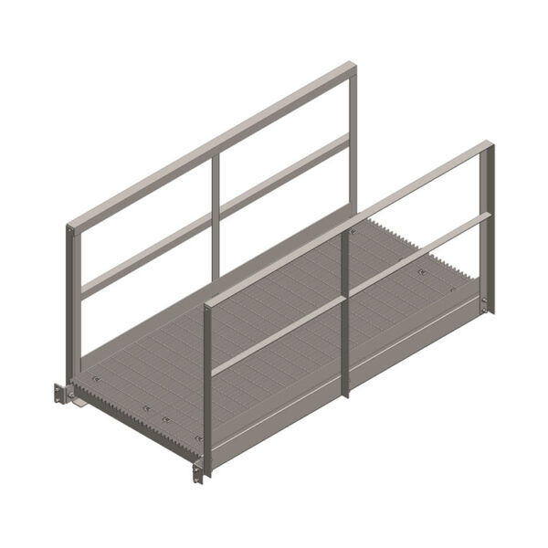 42'' x 96'' Walkway Ramp, Angle Railing