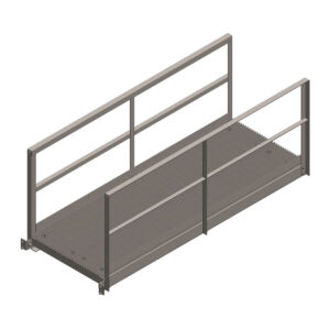 42'' X 120'' Walkway Ramp, Angle Railing
