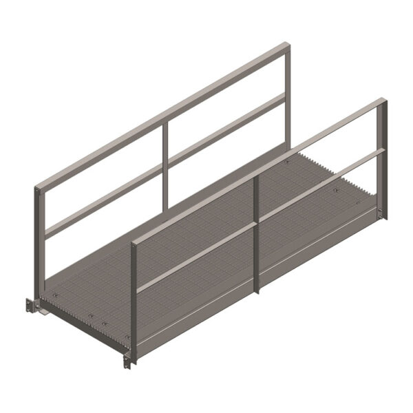 42'' X 120'' Walkway Ramp, Angle Railing