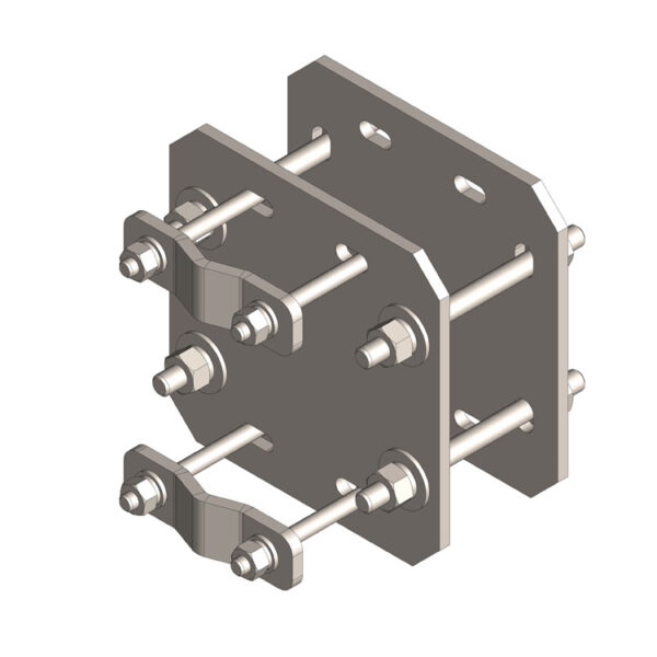 Single Crossover Kit, 2.38'' - 3.5'' X 4.50" With U-Bolts