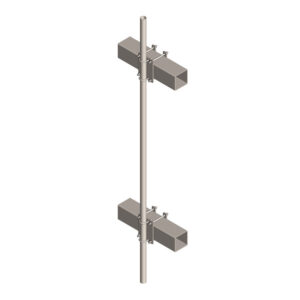 Crossover Plate Kit, 2.5'' Pipe to 8'' Square Tube