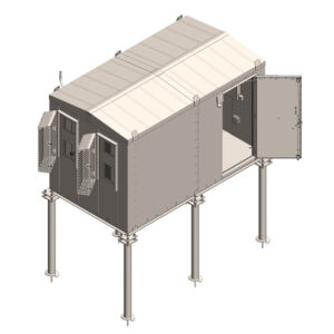 8' X 14" Railroad Microwave Communications Building (MCB)