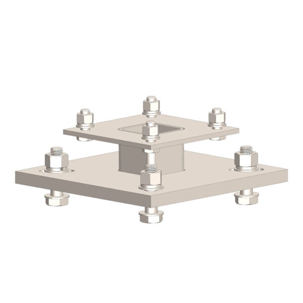 Adapter Kit 10'' Helical 4'' Square .75'' Hardware