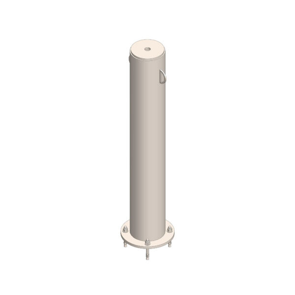 6'' Dia 42'' Tall Single Bolt-Down Bollard Kit