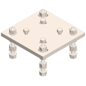 Adapter Kit, 10'' Helical, 6'' Square, .75'' HDW