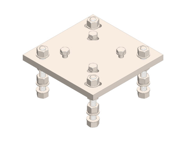 Adapter Kit, 10'' Helical, 6'' Square, .75'' HDW
