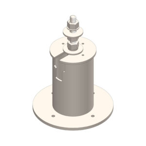 11.375'' Foot and Hardware Assembly, 1'' Hardware