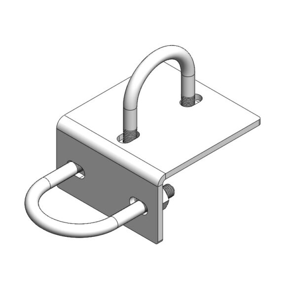 Crossover Angle Kit, 2.375" X 2.875", With U-Bolts