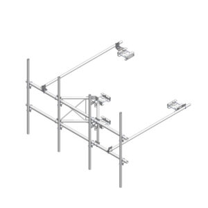 1 Sector, 4 Unit Tower Mount (150" Face Width, 36" Stand-Off, 2.37 Vertical Pipe Diameter)