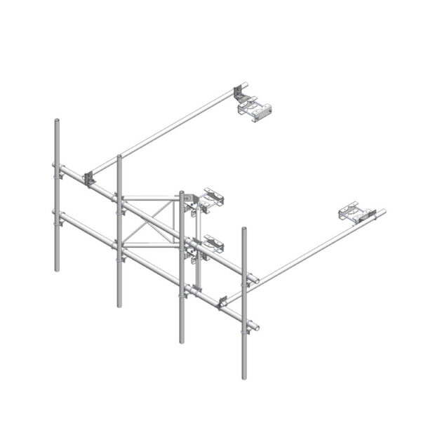 1 Sector, 4 Unit Tower Mount (150" Face Width, 36" Stand-Off, 2.37 Vertical Pipe Diameter)