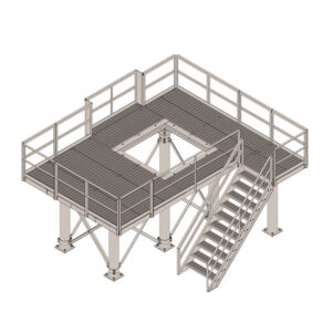 12’ X 19’ WIC and Generator Platform (without helicals)
