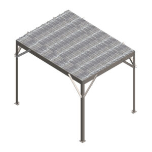 9.5’ X 12' Concrete Pad Mounted Canopy