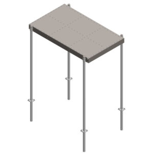6’ X 10’ Expanded Metal Direct-Burial Canopy