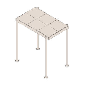 6’ X 10’ Expanded Metal Pad-Mount Canopy