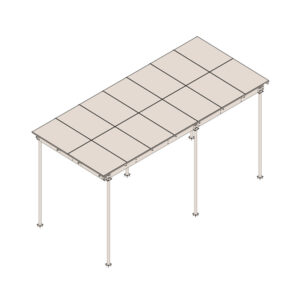 10' X 25' Pad-Mount Bolt-Together Solar Canopy
