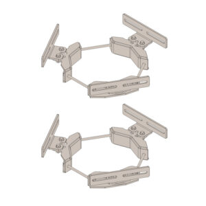 Trilateral™ Flush Mount, 6” - 11” Dia. Pole