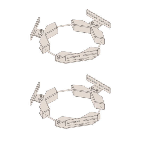 Trilateral™ Flush Mount, 11” - 14” Dia. Pole