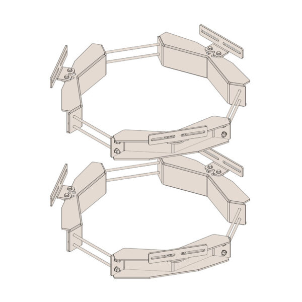 Trilateral™ Flush Mount 14” - 24” Dia. Pole