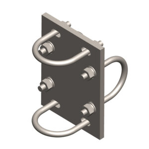 Crossover Plate Kit 2.375" X 2.375" With U-Bolt