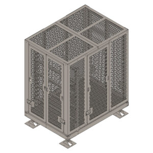 5’ X 7’ Platform With Security Cage