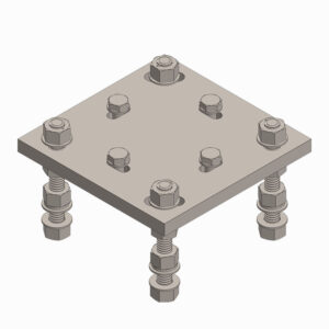 Adapter Kit, 6'' Helical, 6'' Square, .75'' HDW