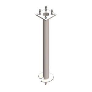 6” x 7 ft Helical Pier Foundation with 15” Top Plate