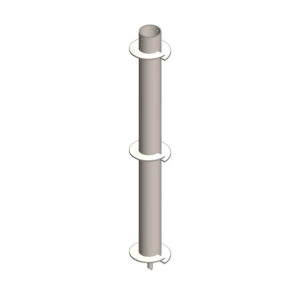 10” X 11' Helical Pier Foundation with Triple 20” Flights