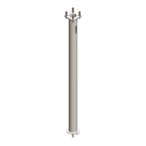 10” x 15 ft Helical Pier Foundation with 1.25” Gusseted Base Plate